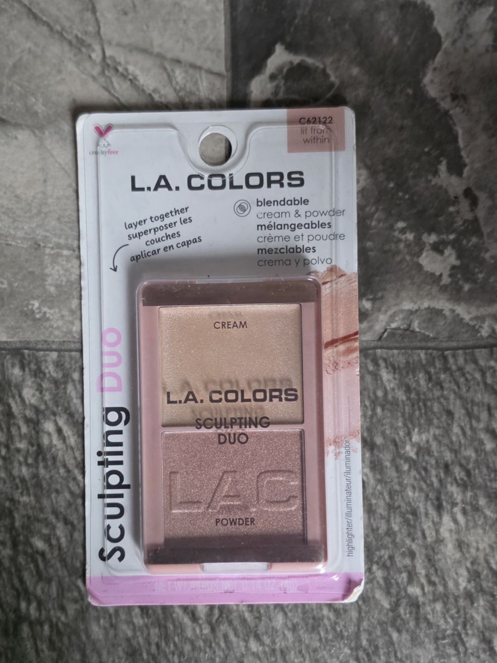 L.A. COLORS Sculpting Duo Cream & Powder Highlighter - Lit From Within